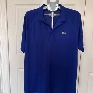 Lacoste Men's Royal Blue Performance Polo with Signature Crocodile